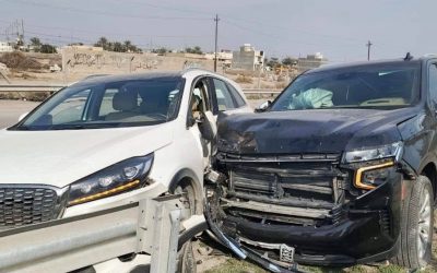 إصابة النائب مقدام الجميلي وعضو مجلس صلاح الدين سعد الجميلي بحادث سير