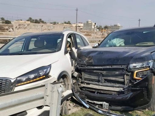 إصابة النائب مقدام الجميلي وعضو مجلس صلاح الدين سعد الجميلي بحادث سير