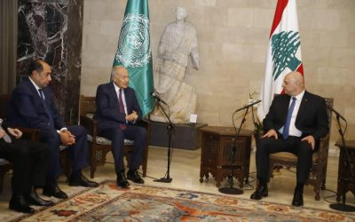 أبو الغيط يؤكد استمرار دعم الجامعة العربية للبنان والتعاون مع قيادته الجديدة