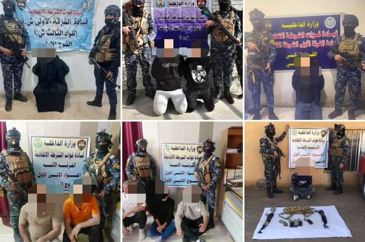 اعتقال 13 متهماً بينهم عصابة مخدرات ومتهمون بجرائم حرق وتهديد في بغداد
