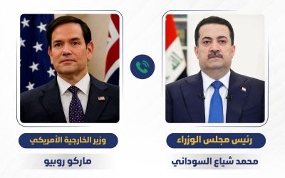رئيس الوزراء يتلقى اتصالاً هاتفياً من وزير الخارجية الأمريكي