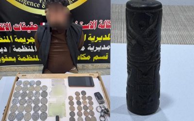 في ديالى.. اعتقال متاجر بالآثار وبحوزته عشرات القطع