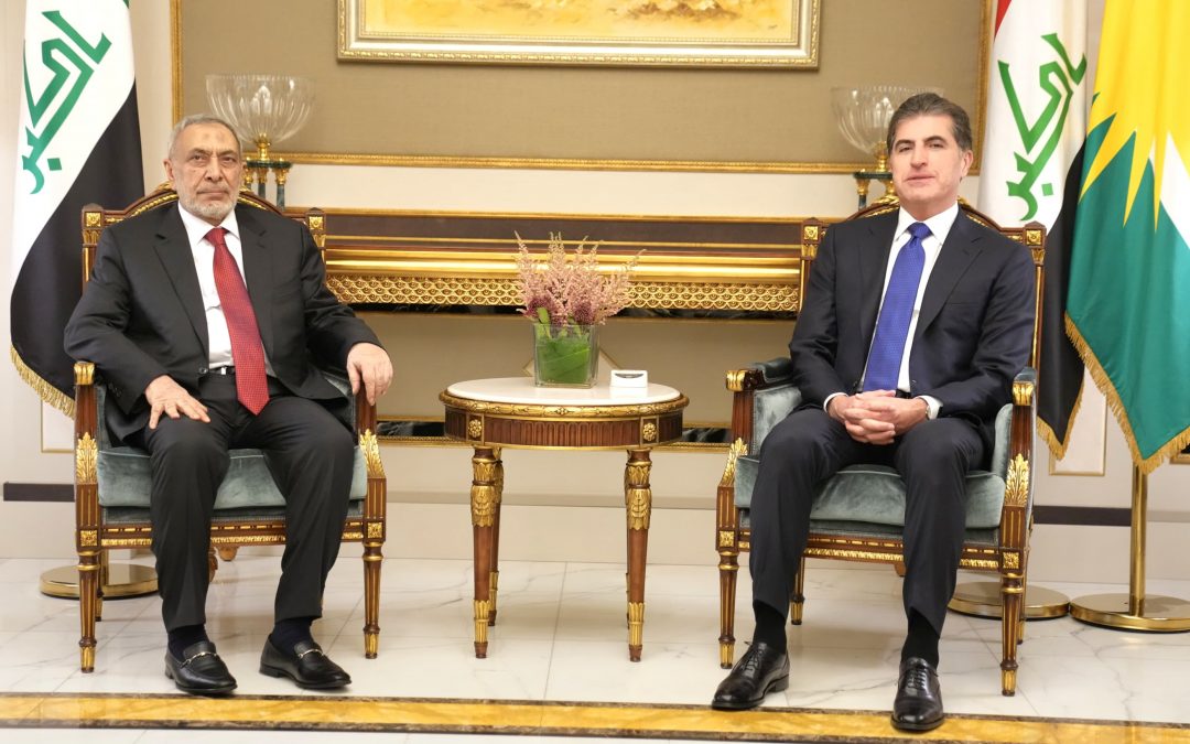 المشهداني وبارزاني يبحثان الحلول الدستورية للخلافات بين المركز والإقليم