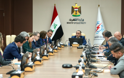وزير الكهرباء يبحث مع وفد تركي مضاعفة استيراد الطاقة إلى 600 ميغاواط