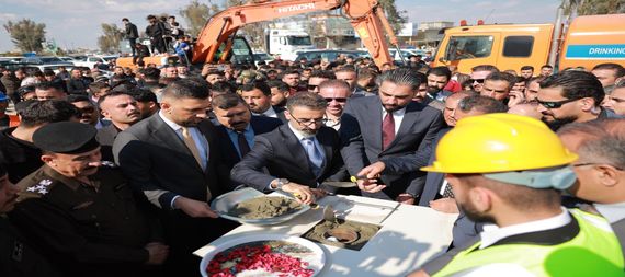 وضع حجر الأساس لمشروع مجسر التون كوبري