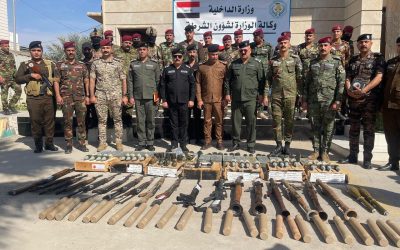 عمليات ميسان تلقي القبض على 64 متهما من طرفي نزاع عشائري وتضبط كميات من الأسلحة والأعتدة