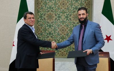 توقيع اتفاقية بين قائد قوات سوريا الديمقراطية قسد و الشرع