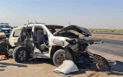 حادث سير يودي بحياة طبيب أسنان وإصابة ٣ من زملائه