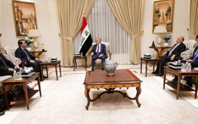 المشهداني يؤكد للشيباني ضرورة تعزيز التعاون بين العراق وسوريا 