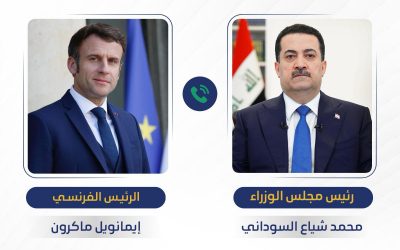 رئيس الوزراء يبحث هاتفياً مع الرئيس الفرنسي مكافحة الإرهاب والتطرف